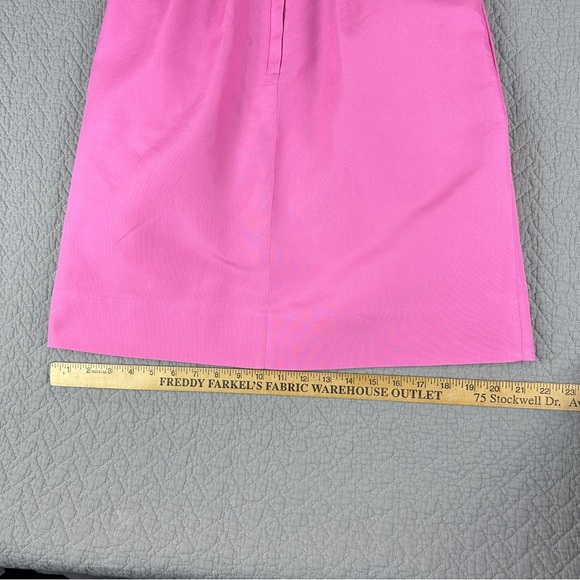 J. Crew Pink Cotton Dress Sleeveless Scoop Neck - Picture 7 of 16